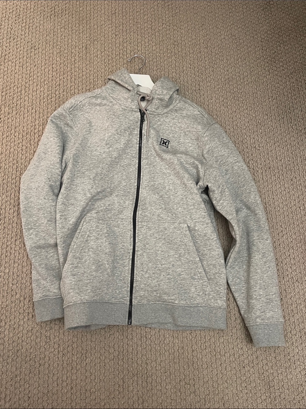 Hurley Light Gray Full-Zip Hoodie